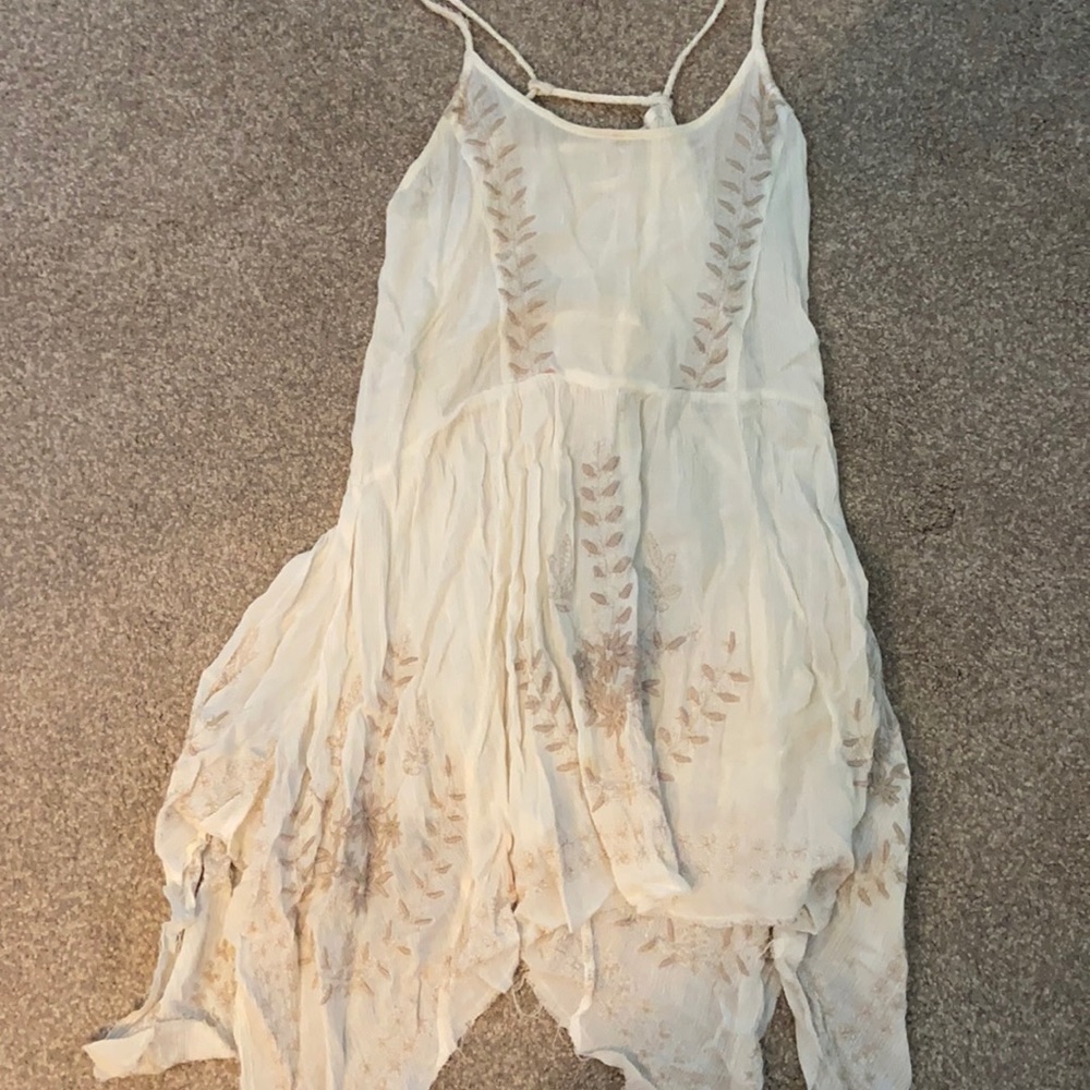 Free people white linen dress
